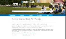 
							         Understanding your Grade Point Average - AskVU - Victoria University								  
							    