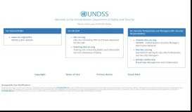 
							         UNDSS - United Nations Department of Safety & Security								  
							    