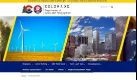 
							         Unemployment | Colorado Department of Labor and Employment								  
							    