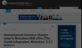 
							         Unemployment insurance changes come to Winnsboro DEW office ...								  
							    