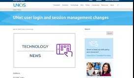 
							         UNet user login and session management changes - UNOS								  
							    