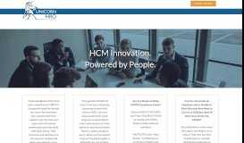 
							         Unicorn HRO – HCM innovation. Powered by people.								  
							    