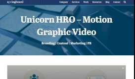 
							         Unicorn HRO – Motion Graphic Video - Springboard								  
							    