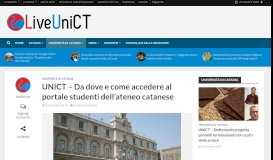 
							         UNICT – Da dove e come accedere al portale studenti dell'ateneo ...								  
							    