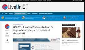 
							         UNICT – Il nuovo Portale studenti fa acqua da tutte le parti: i problemi ...								  
							    