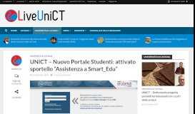 
							         UNICT – Nuovo Portale Studenti: attivato sportello “Assistenza a ...								  
							    