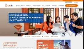 
							         unifi: Connect for moments that matter, Fibre, Wireless Broadband ...								  
							    