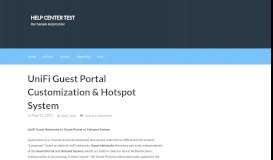 
							         UniFi Guest Portal Customization & Hotspot System – Help Center Test								  
							    