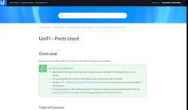 
							         UniFi - Ports Used – Ubiquiti Networks Support and Help Center								  
							    