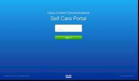 
							         Unified Communications Self Care Portal								  
							    