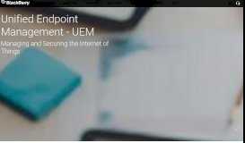 
							         Unified Endpoint Management - UEM - BlackBerry								  
							    