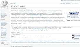 
							         Unified Grocers - Wikipedia								  
							    