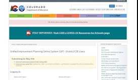 
							         Unified Improvement Planning Online System (UIP) - District ...								  
							    