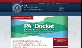 
							         Unified Judicial System of Pennsylvania								  
							    