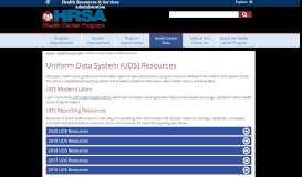 
							         Uniform Data System (UDS) Resources | Bureau of Primary Health Care								  
							    