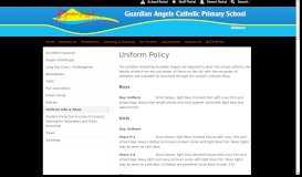 
							         Uniform Policy - Guardian Angels Primary School								  
							    