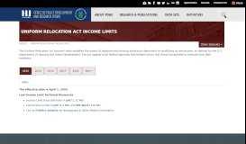 
							         Uniform Relocation Act Income Limits | HUD USER								  
							    