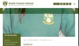 
							         Uniform | South Craven School								  
							    