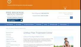 
							         Unifour Pain Treatment Center - Frye Regional Medical Center								  
							    