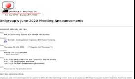 
							         Unigroup Next Meeting Announcement - NYC's Unix Users Group ...								  
							    