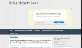 
							         Unilag Admission Guide								  
							    