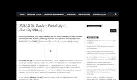 
							         UNILAG DLI Student Portal Login | dli.unilag.edu.ng - Eduloaded								  
							    