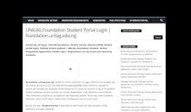 
							         UNILAG Foundation Student Portal Login | foundation.unilag.edu.ng ...								  
							    