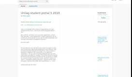 
							         Unilag student portal 5 2019 | locentnece								  
							    