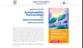 
							         Unilever Open Innovation Portal								  
							    