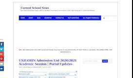 
							         UNILORIN Admission List 2018/19 | Check UNILORIN 1st and 2nd ...								  
							    