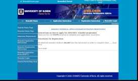 
							         unilorin remedial portal - University of Ilorin								  
							    