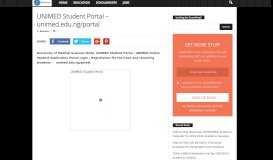 
							         UNIMED Student Portal – unimed.edu.ng/portal - Eduinformant								  
							    