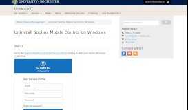 
							         Uninstall Sophos Mobile Control on Windows - University IT								  
							    