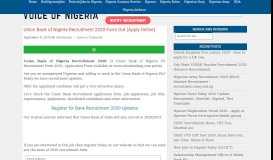 
							         Union Bank of Nigeria Recruitment 2019 Portal for Registration www ...								  
							    