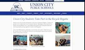 
							         Union City Students Take Part in the Recycle Regatta								  
							    
