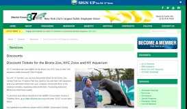 
							         Union Discounts: Discount Tickets for the Bronx Zoo, NYC ... - DC 37								  
							    