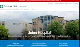
							         Union Hospital | Cleveland Clinic								  
							    