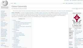 
							         Union University - Wikipedia								  
							    