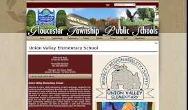 
							         Union Valley Elementary - Gloucester Township Public Schools								  
							    