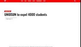 
							         UNIOSUN to expel 4000 students - Daily Post Nigeria								  
							    