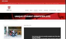 
							         Unique Student Identifier (USI) – ALTEC College								  
							    