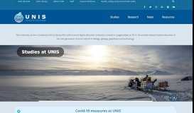 
							         UNIS | The University Centre in Svalbard								  
							    