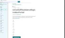 
							         UnisaStaffAssistanceRegistrationPeriod | Short Message Service (2.7 ...								  
							    