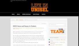 
							         UNISEL Names and Shames its Students | Life in UNISEL								  
							    