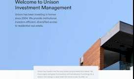 
							         Unison Investment Management: Welcome								  
							    