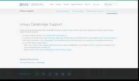 
							         Unisys Databridge Support - Micro Focus								  
							    