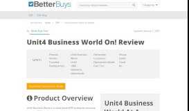 
							         Unit4 Business World On! Review – 2019 Pricing, Features ...								  
							    