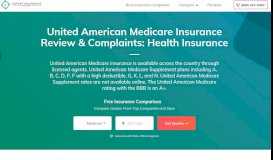 
							         United American Insurance Company Medicare Review & Complaints								  
							    