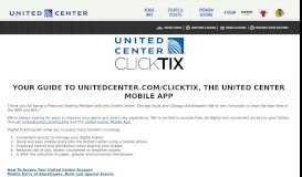 
							         United Center ClickTix Guide | United Center								  
							    
