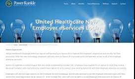 
							         United Healthcare New Employer eServices Login								  
							    
